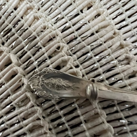 Vintage spoon and a baby ring both are sterling they were black and I cleaned. - Picture 6 of 12